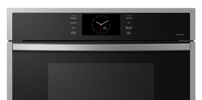 Samsung 30\" 7 Cu. Ft. Electric Micowave Combination Wall Oven with Steam Cook - Stainless Steel - NQ70CG600DSRAA