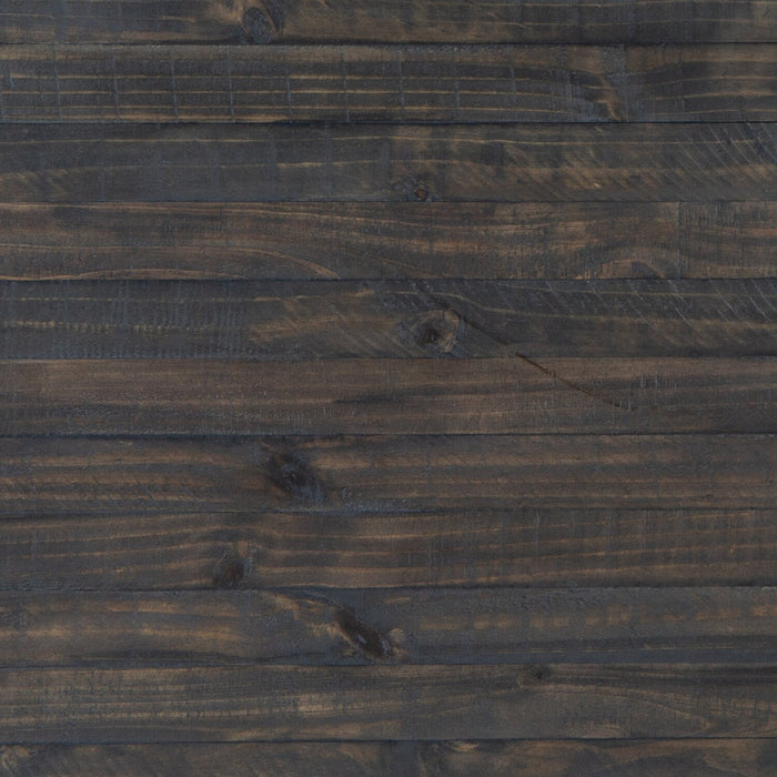 Axl 40\" Traditional Round Coffee Table with Shelf - Dark Grey-Brown Wood