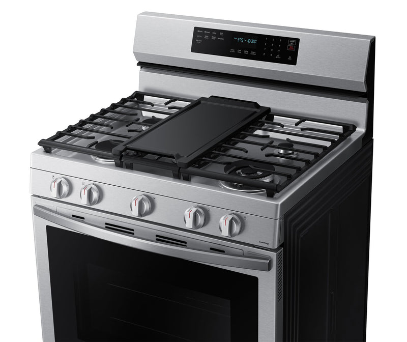 Samsung 6 Cu. Ft. Smart Gas Free Standing Range with Air Fry - Stainless Steel - NX60A6711SS/AA