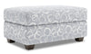 Made in Canada Customizable Sofa Lab The Trunk 39\" Fabric Ottoman with Storage - Alloy Multicolour