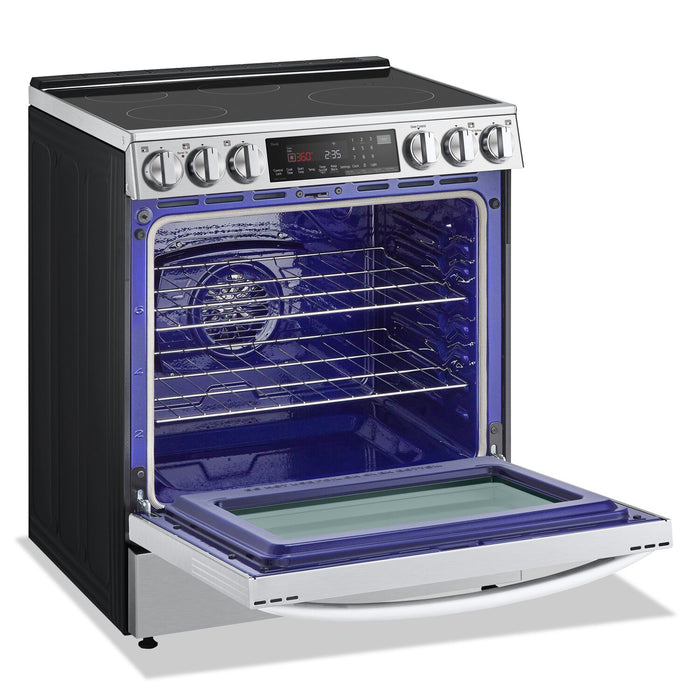 LG 6.3 Cu. Ft. Smart Induction Range with Instaview & Air Fry - Smudge Proof Stainless Steel - LSIL6336F