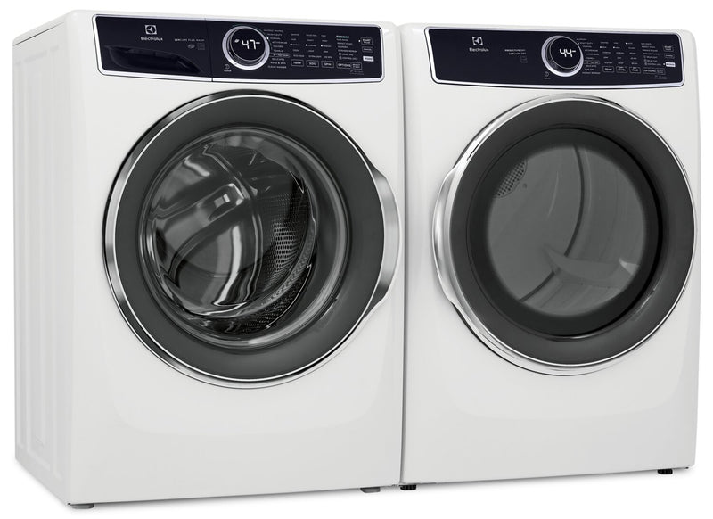 Electrolux 5.2 Cu. Ft. Front-Load Washer and 8 Cu. Ft. Electric Dryer - White 