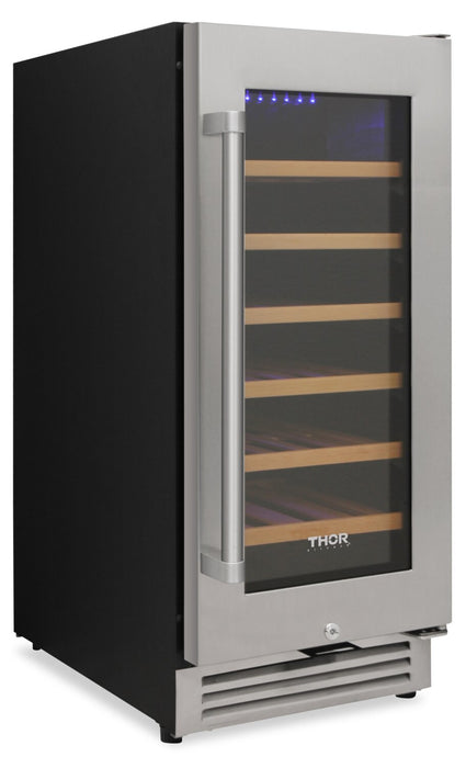Thor 15\" 3.1 Cu. Ft. Single-Door Refrigerator - Stainless Steel - TWC1501-SS