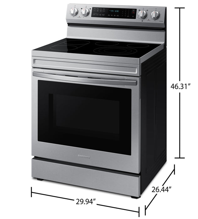 Samsung 6.3 Cu. Ft. Smart Electric Free Standing Range with Air Fry - Stainless Steel - NE63A6711SS/AC
