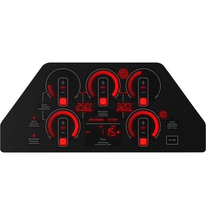 Profile 36\" 5-Element Electric Cooktop - Black - PEP7036DTBB