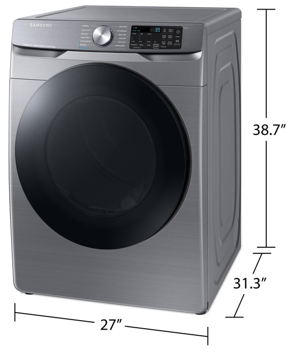 Samsung 7.5 Cu. Ft. Electric Dryer with Steam - Grey - Stackable - DVE45B6305P/AC