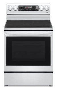 LG 6.3 Cu. Ft. Smart Electric Range with Air Fry and True Convection - Smudge Proof Stainless Steel …