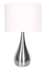 Audrey 21.75\" Brushed Steel Teardrop Table Lamp