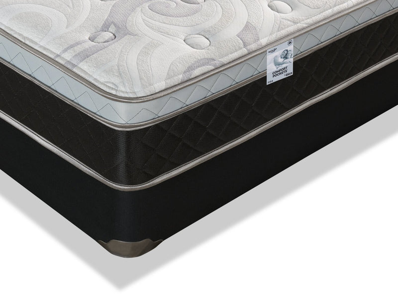 Springwall Pisa II Eurotop Low-Profile Full Mattress Set