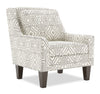 Made in Canada Sofa Lab Customizable Club 29\" Fabric Accent Chair with Wood Legs - Greystone Multicolour