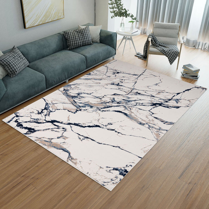 Rowann Blue Area Rug - 5'3\" x 7'6\"