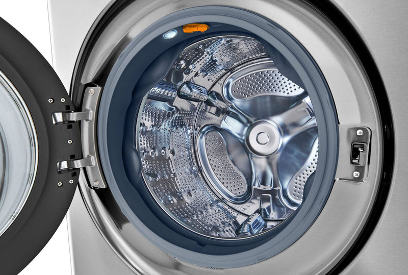LG Studio 5.8 Washer/7.4 Dryer Cu. Ft. Front-Load High-Efficiency Steam Washtower™ - Nobel Steel - SWWE50N3