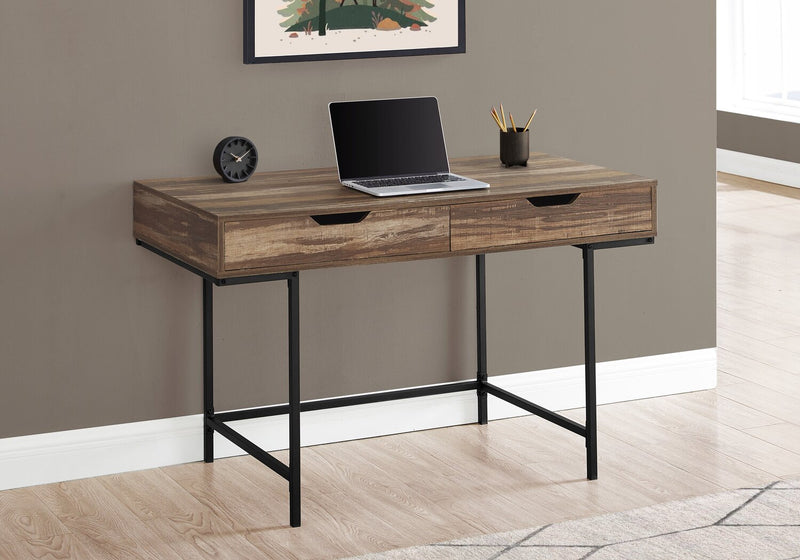 Butler 47.25\" Office Desk with 2-Drawers - Brown