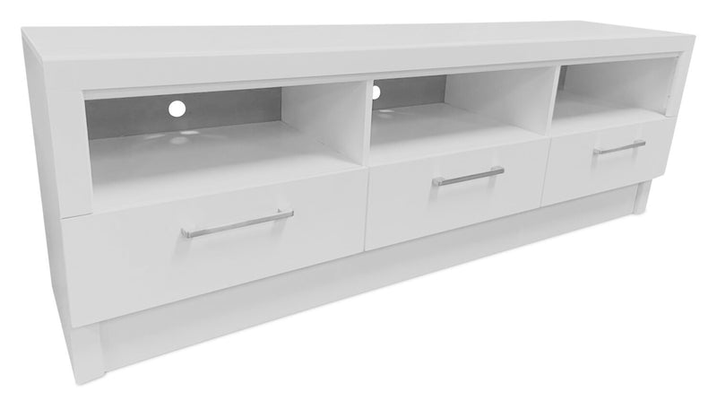 Rio  80\" Modern TV Stand with Storage and Cable Management for TVs up to 90\"- White