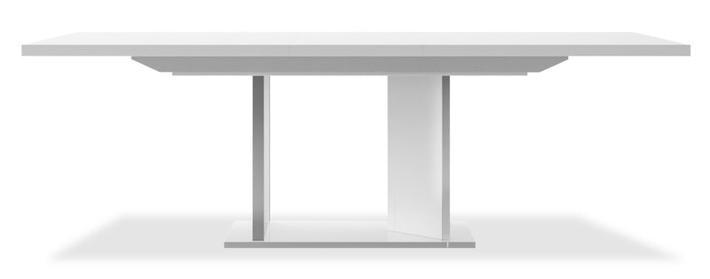 Raia Dining Table - Made in Italy, Pedestal Base, Modern, 71\"W - White