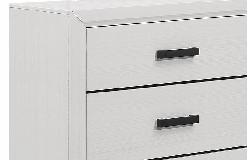 Kate Bedroom 6-Drawer Dresser, 58\"W x 37\"H - White
