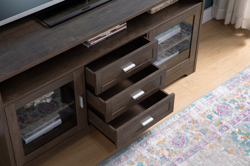 Melody 60\" TV Stand with Storage and Cable Management for TVs up to 65\"- Brown
