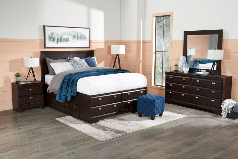 Skyler Matte Black 3-Piece Set, Floor and Two Table Lamps