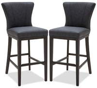 Quinn Bar Stool, Set of 2 – Grey