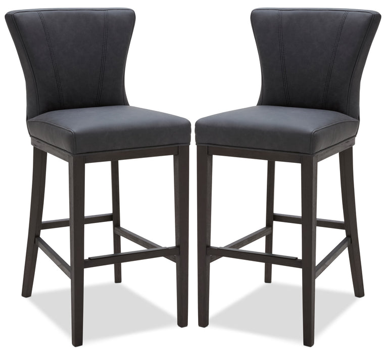 Quinn Bar Stool, Set of 2 – Grey