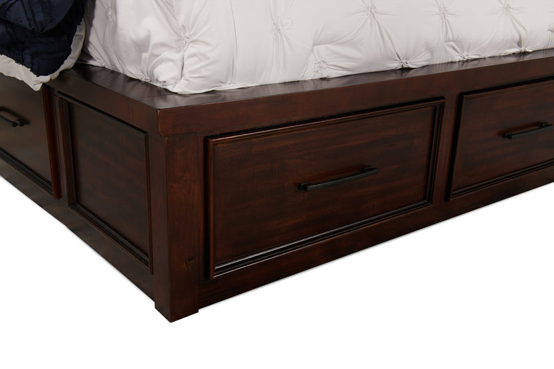 Sonoma Platform Storage Bed with Headboard & Frame, Mango Brown - King Size