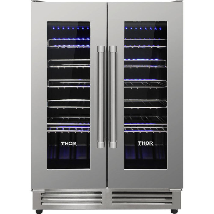 Thor 24\" 4.5 Cu. Ft. French-Door Refrigerator - Stainless Steel - TWC2402