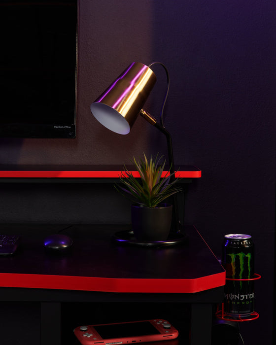 Stella 16.14\" Black and Gold Desk/Task Lamp