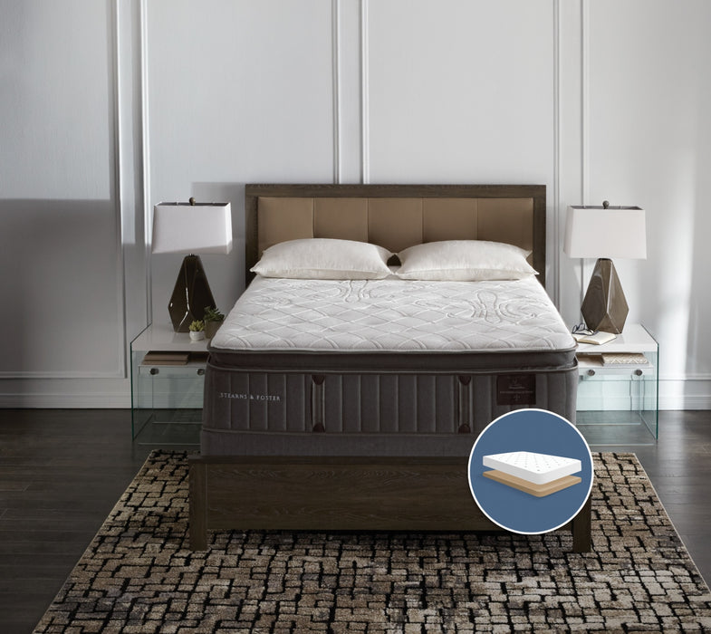 Stearns & Foster Princedale Medium Pillow-Top Low-Profile Queen Mattress Set
