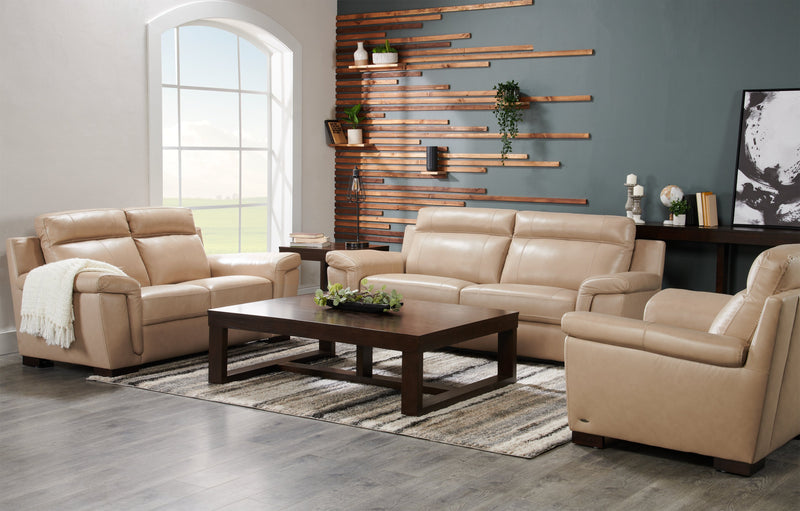 Watson 56\" Contemporary Coffee Table - Dark Brown Wood