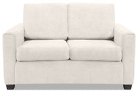 Becca Chenille Loveseat – Silver