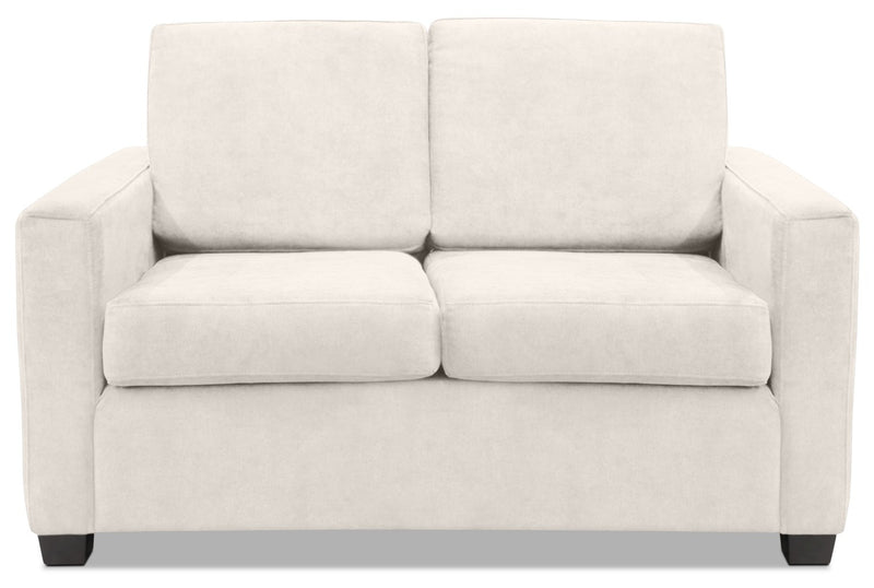 Becca Chenille Loveseat – Silver