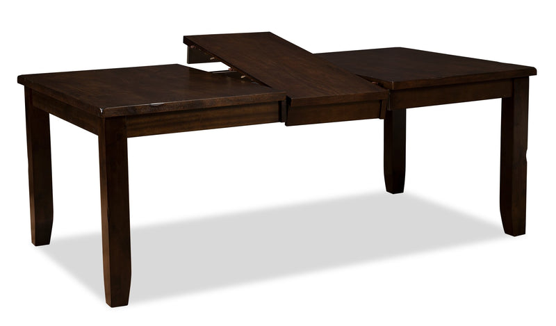 Talia Dining Table with 60-78\"W Extension - Brown