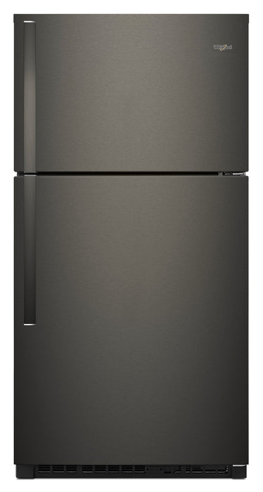 Whirlpool 33\" 21 Cu. Ft. Top-Mount Refrigerator - Black Stainless - WRT541SZHV