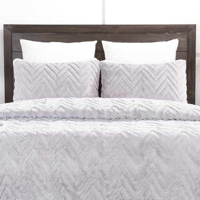 Tilda 3-Piece Full/Queen Comforter Set - Grey