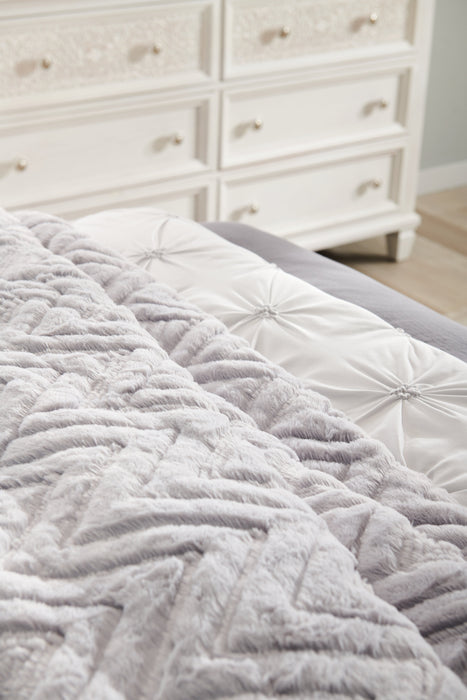 Tilda 3-Piece Full/Queen Comforter Set - Grey