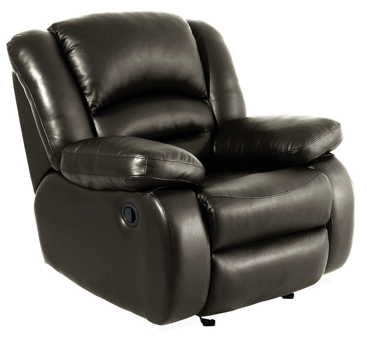 Toreno 42\" Genuine Leather Rocker Reclining Chair - Grey
