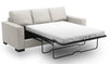 Made in Canada Customizable Sofa Lab Track 85\" Chenille Fabric Sofa Bed with Track Arms - Luxury Silver