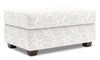 Made in Canada Customizable Sofa Lab The Trunk 39\" Fabric Storage Ottoman - Mist White