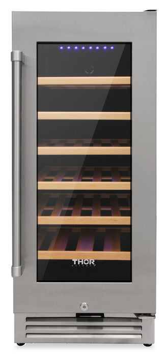 Thor 15\" 3.1 Cu. Ft. Single-Door Refrigerator - Stainless Steel - TWC1501-SS