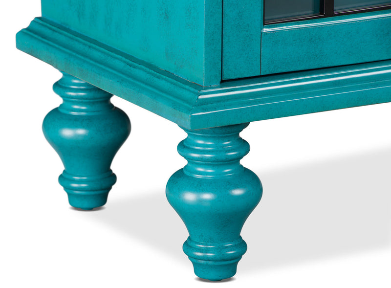 Rigolet 60\" 4-Door Accent Cabinet - Blue