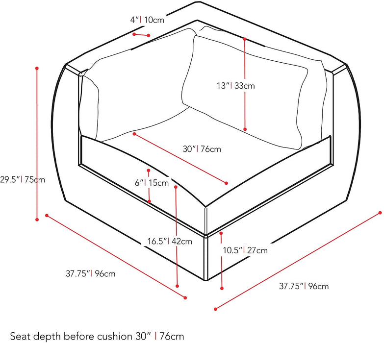 Seattle Patio Corner Seat