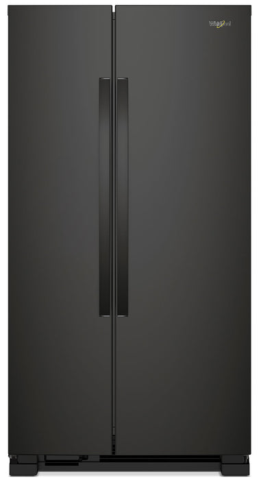 Whirlpool 33\" 22 Cu. Ft. Side-by-Side Refrigerator - Black - WRS312SNHB