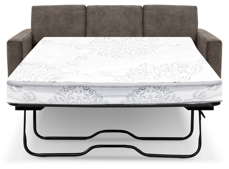 Becca Chenille Full-Size Sofa Bed – Charcoal