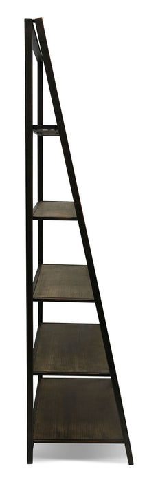 Santa Mon 30\" 5-Shelf Open Bookcase - Espresso