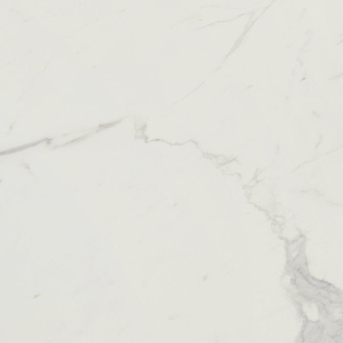 Verona Dining Table with Culture Marbled Top, 60\"W - White