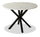 ["Verona Dining Table with Culture Marbled Top, Metal, Geometric Base, 42##PACKAGEDETAILSquot;W Round - White"]