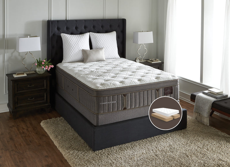 Stearns & Foster Wynford Plush Euro-Top Split Queen Mattress Set