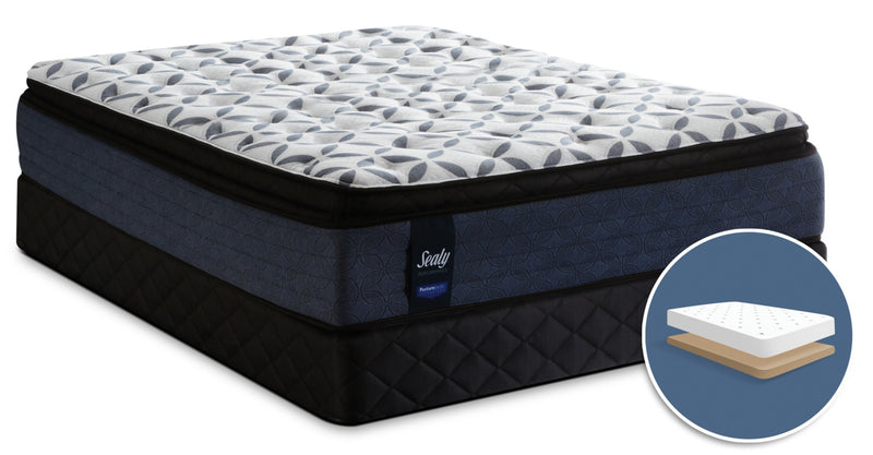 Sealy Posturepedic Kingsmill Pillow-Top Plush Low-Profile King Mattress Set