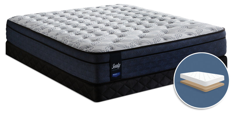 Sealy Posturepedic Erindale Euro-Top Firm Low-Profile King Mattress Set