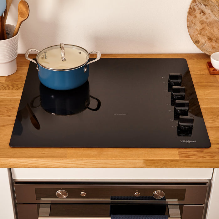 Whirlpool 24\" 4-Element Electric Cooktop - Black - WCE55US4HB